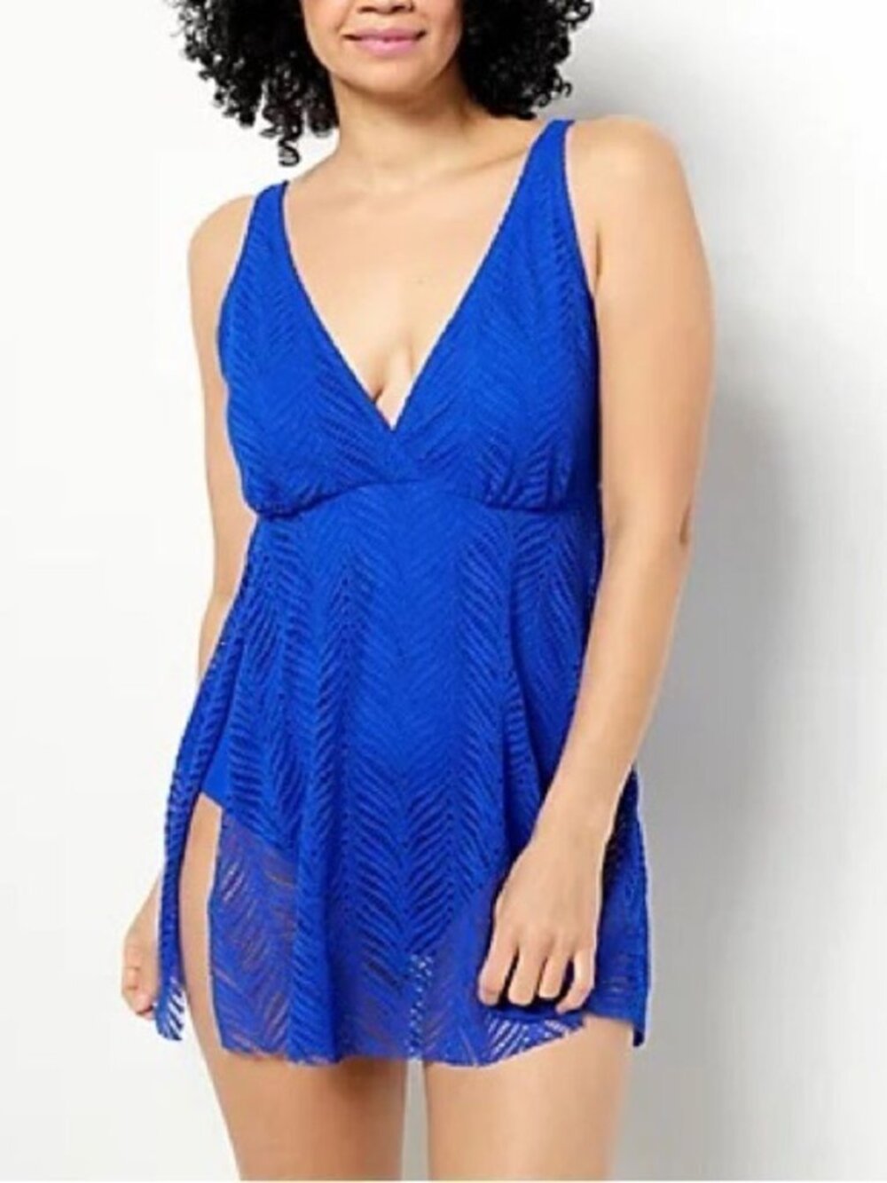 Kim Gravel x Swimsuits For All Crochet Overlay Swim Dress